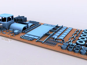Fiat 690 1960 Modelo de Impressão 3D
