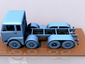Fiat 690 1960 3Dプリントモデル