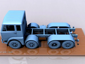 Fiat 690 1960 Modelo de Impressão 3D