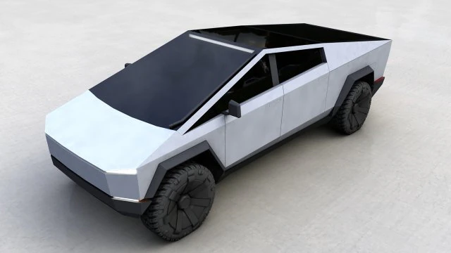 TESLA CYBERTRUCK 2023 3D Model .c4d .max .obj .3ds .fbx .stl .blend 