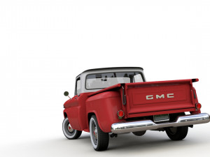 GMC PICKUP TRUCK STEPSIDE 1964 Model 3D