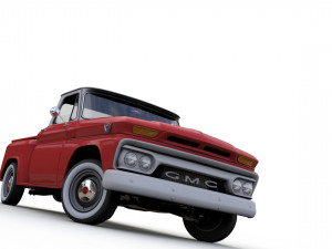 GMC PICKUP TRUCK STEPSIDE 1964 Model 3D