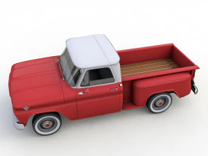 GMC PICKUP TRUCK STEPSIDE 1964 3D Model