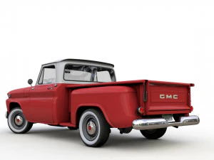 GMC PICKUP TRUCK STEPSIDE 1964 3D Model