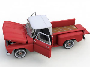 GMC PICKUP TRUCK STEPSIDE 1964 3D Model