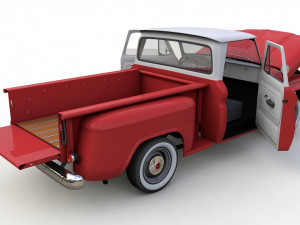 GMC PICKUP TRUCK STEPSIDE 1964 Model 3D