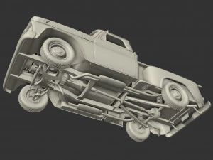 GMC PICKUP TRUCK STEPSIDE 1964 3D Model
