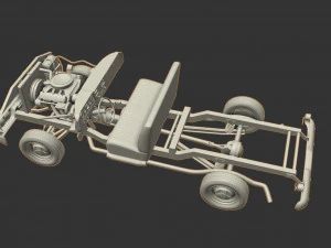 GMC PICKUP TRUCK STEPSIDE 1964 3D Model