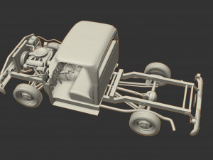 GMC PICKUP TRUCK STEPSIDE 1964 Model 3D