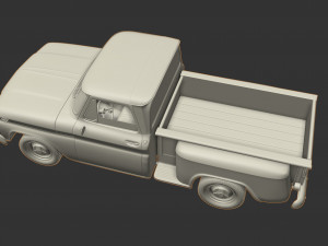 GMC PICKUP TRUCK STEPSIDE 1964 Model 3D