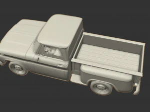 GMC PICKUP TRUCK STEPSIDE 1964 3D Model
