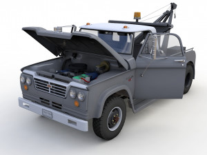 1964 DODGE D300 TOW TRUCK 3D मॉडल