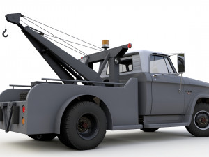 1964 DODGE D300 TOW TRUCK 3D मॉडल