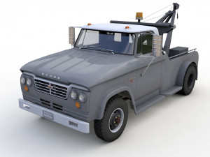 1964 DODGE D300 TOW TRUCK 3D मॉडल