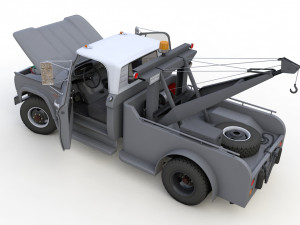 1964 DODGE D300 TOW TRUCK 3D मॉडल