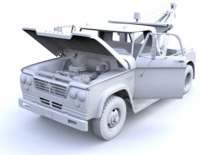 1964 DODGE D300 TOW TRUCK 3D मॉडल