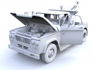 1964 DODGE D300 TOW TRUCK 3D Model