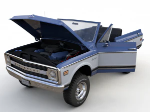 Chevy K5 Blazer 1970 3D Model