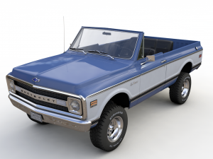 Chevy K5 Blazer 1970 3D 모델