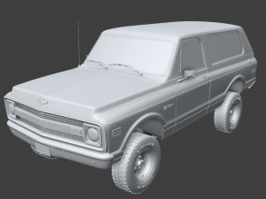 Chevy K5 Blazer 1970 3D 모델