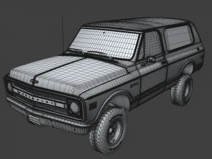 Chevy K5 Blazer 1970 3D Model