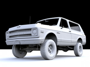 Chevy K5 Blazer 1970 3D 모델