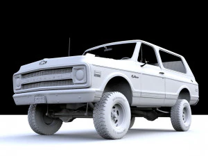 Chevy K5 Blazer 1970 3D Model