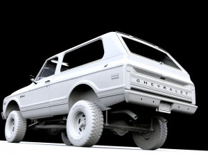 Chevy K5 Blazer 1970 3D Model