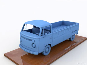 폭스바겐 T2 Kemperink 특별 픽업 1976 3D 프린트 모델