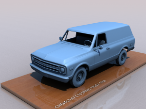 CHEVROLET C10 PANEL TRUCK 1968 Model do druku 3D