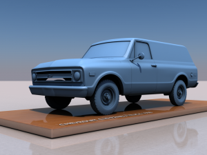 CHEVROLET C10 PANEL TRUCK 1968 Model do druku 3D