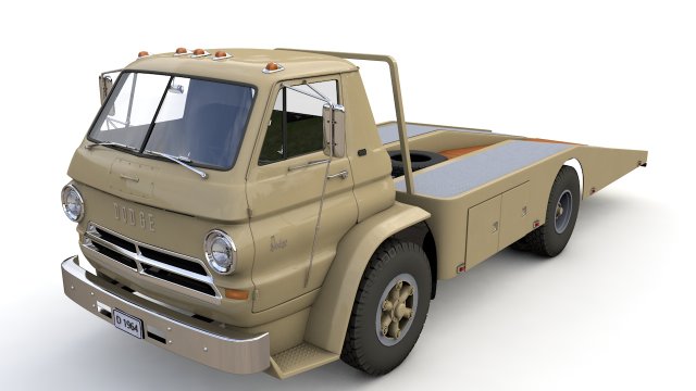 Dodge L700 Tow Truck 1964 3D Модель .c4d .max .obj .3ds .fbx .stl .blend 
