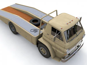 Dodge L700 Tow Truck 1964 3D Model