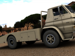 Dodge L700 Tow Truck 1964 3D Модель
