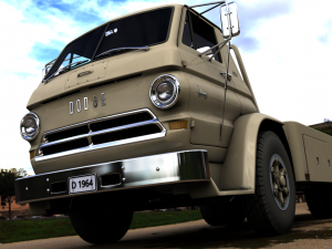 Dodge L700 Tow Truck 1964 3D Модель