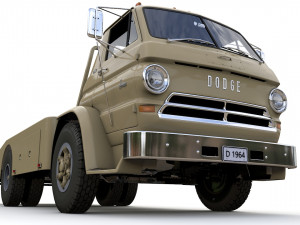 Dodge L700 Tow Truck 1964 3D Модель