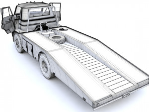 Dodge L700 Tow Truck 1964 3D Модель
