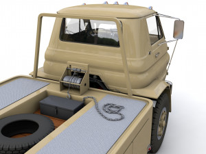 Dodge L700 Tow Truck 1964 3D Модель