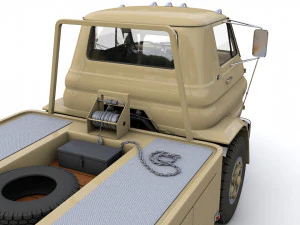 Dodge L700 Tow Truck 1964 3D Model