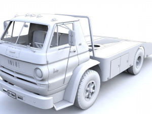Dodge L700 Tow Truck 1964 3D Модель