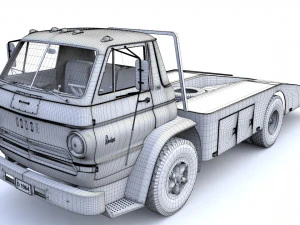 Dodge L700 Tow Truck 1964 3D Model