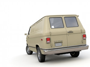 Chevy Van 1971 3D Model