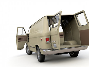 Chevy Van 1971 3D Model