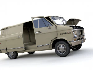 Chevy Van 1971 3D Model