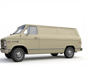 Chevy Van 1971 3D Model