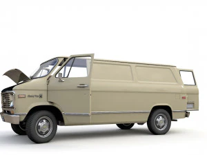 Chevy Van 1971 3D Model