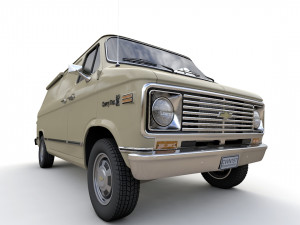 Chevy Van 1971 3D Model