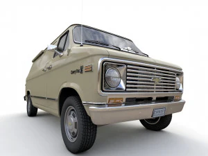 Chevy Van 1971 3D Model