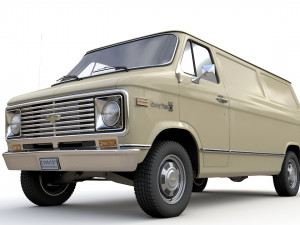 Chevy Van 1971 3D Model