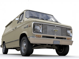 Chevy Van 1971 3D Model